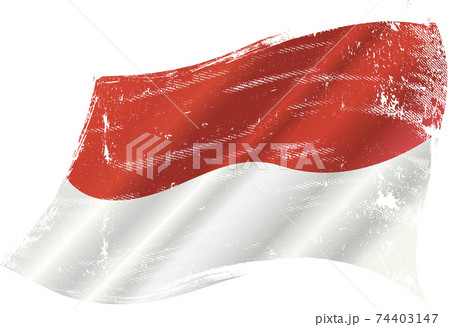 Monaco waving flag 74403147
