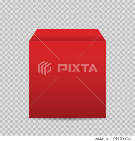 Realistic red box 74405310