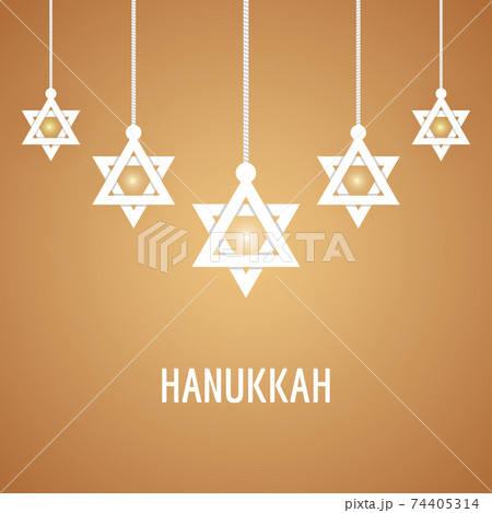 Vector illustration of Happy Hanukkah 74405314