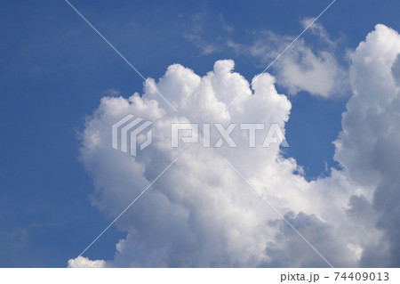 青空にわきあがる白い雲(積雲、積乱雲) 青空にわきあがる白い雲(積雲、積乱雲) 74409013