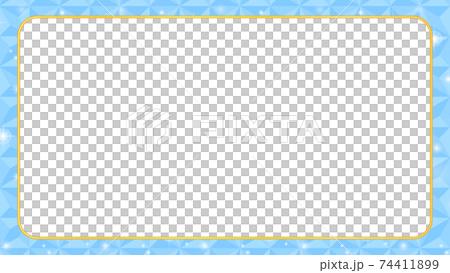 Glittering screen frame / gold frame of light blue tiles Glittering screen frame / gold frame of light blue tiles 74411899