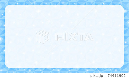 水色タイルのキラキラした背景ベース・テキストスペースあり 74411902