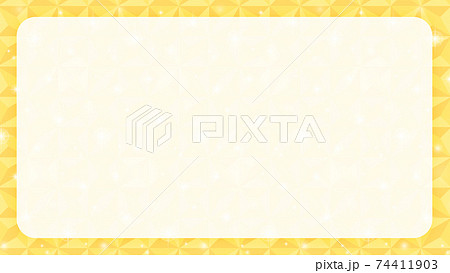 黄色タイルのキラキラした背景ベース・テキストスペースあり 74411903