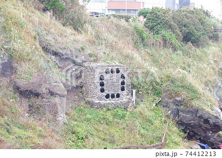 韓国 済州島 龍頭岩 韓国 済州島 龍頭岩 74412213
