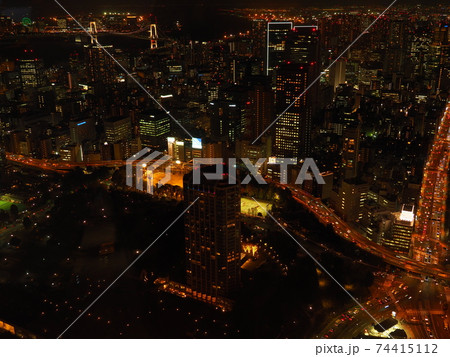 東京タワー　展望台　夜景 74415112