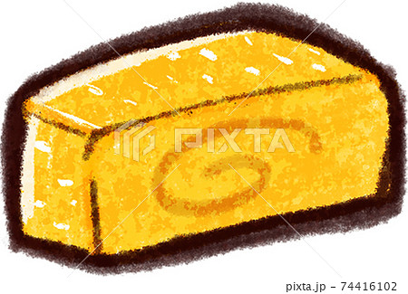 だし巻き卵のイラスト素材のイラスト素材