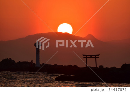 夕陽 夕陽 74417073