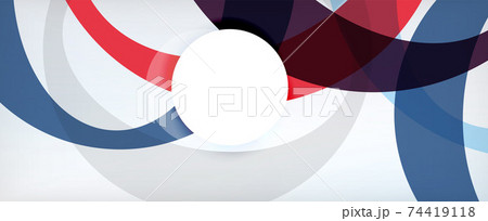 Ring geometric shapes, o letter repetition wallpaper. Abstract background for business or technology presentations, internet posters or web brochure covers 74419118