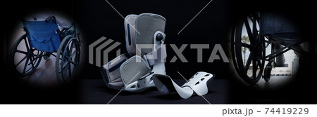 Orthopedic Air Supported Pump Boot to support Ankle Leg Foot brace Orthopedic Air Supported Pump Boot to support Ankle Leg Foot brace 74419229