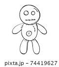 voodoo doll isolated illustration on white background 74419627