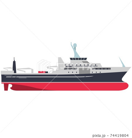 Military warship or cargo ship isolated on white background Military warship or cargo ship isolated on white background 74419804