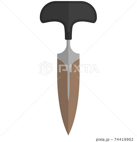 Self-defense bonder knife isolated on white background 74419902
