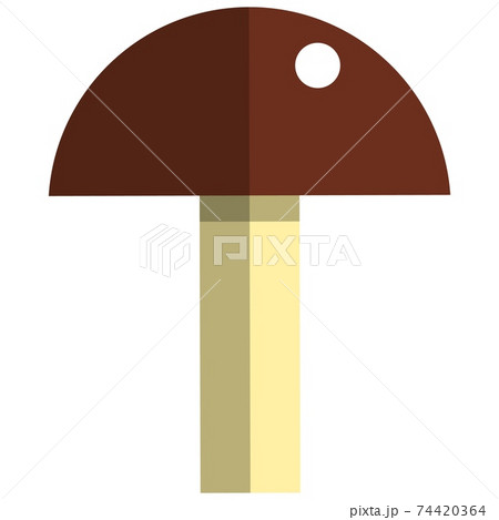 Edible mushroom icon, flat vector isolated illustration. Edible mushroom icon, flat vector isolated illustration. 74420364
