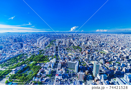 大阪　市街　パノラマビュー 74421528
