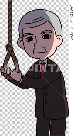 試圖自殺的老年人 試圖自殺的老年人 74421664