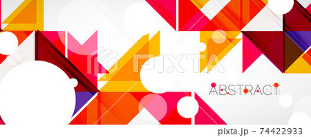 Set of vector triangle geometric backgrounds. Vector illustration for covers, banners, flyers and posters and other designs Set of vector triangle geometric backgrounds. Vector illustration for covers, banners, flyers and posters and other designs 74422933
