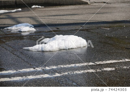 雪不足の暖冬 74424303