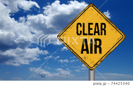 Clear air metallic vintage sign 74425340
