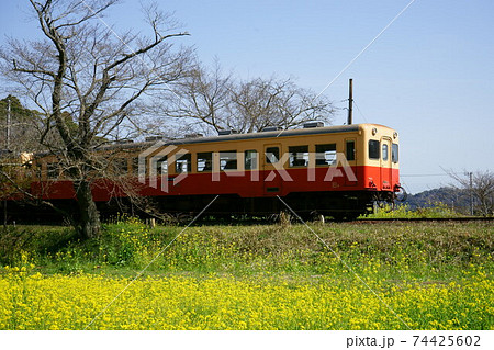 ローカル線小湊鉄道飯給駅の風景 74425602