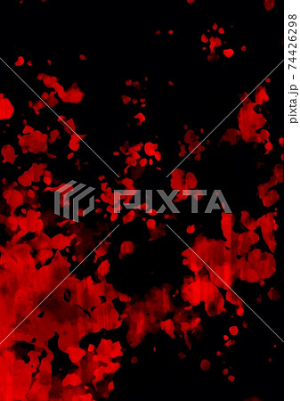 飛び散る赤い血のテクスチャ背景のイラスト素材