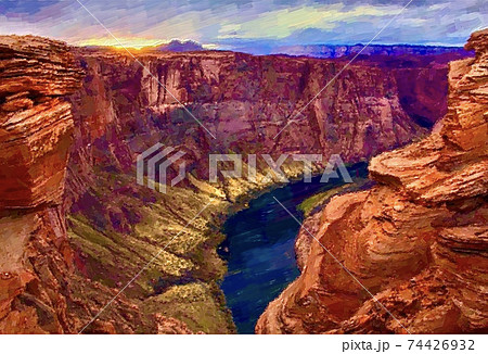 アメリカ・グランドキャニオンの風景 アメリカ・グランドキャニオンの風景 74426932