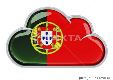 Cloud storage service in Portugal, 3D rendering Cloud storage service in Portugal, 3D rendering 74429638