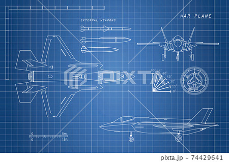 aircraft blueprints with scale