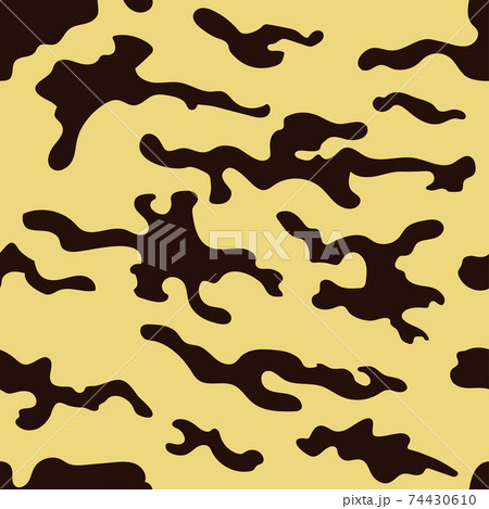 Seamless camouflage pattern. Desert style. Military plane camo 74430610