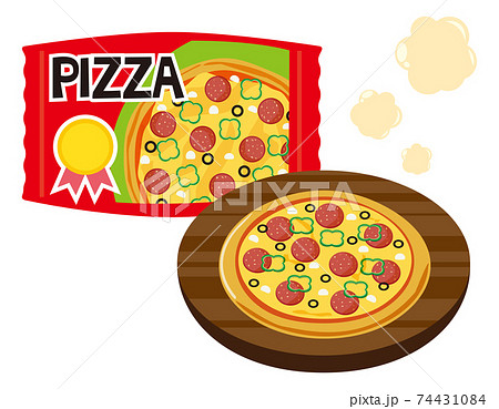 冷凍ピザのベクターイラスト 冷凍食品のイラスト素材 冷凍ピザのベクターイラスト 冷凍食品のイラスト素材