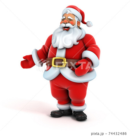 Santa Claus On White Backgroundのイラスト素材
