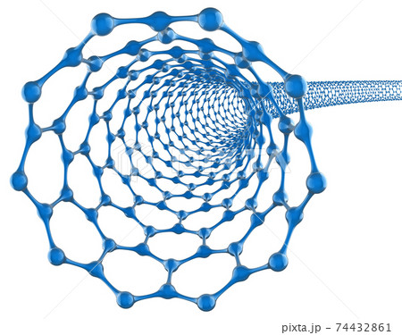 nano tube abstract 3d rendering 74432861