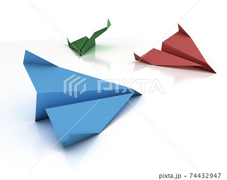 colorful paper planes 3d rendering colorful paper planes 3d rendering 74432947