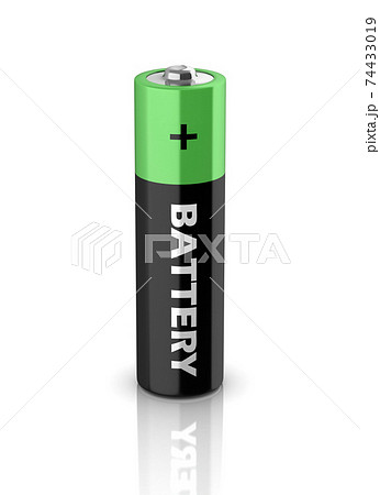 battery isolated on white background battery isolated on white background 74433019
