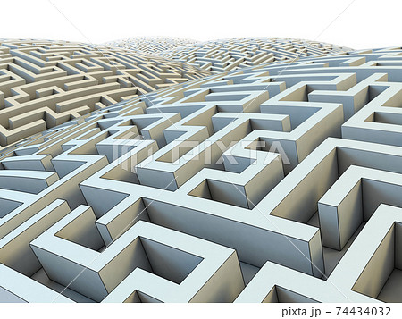 endless labyrinth hills 3d rendering endless labyrinth hills 3d rendering 74434032