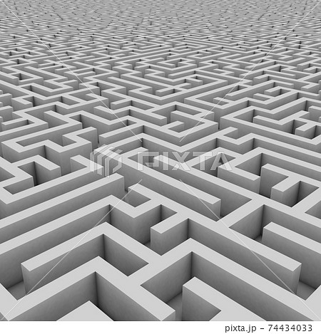 endless maze background 3d illustration endless maze background 3d illustration 74434033