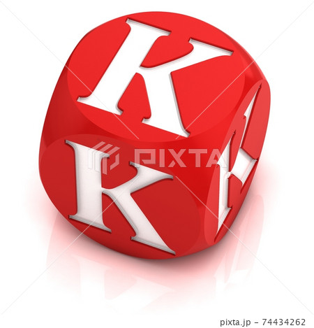 dice3d  font letter K 74434262