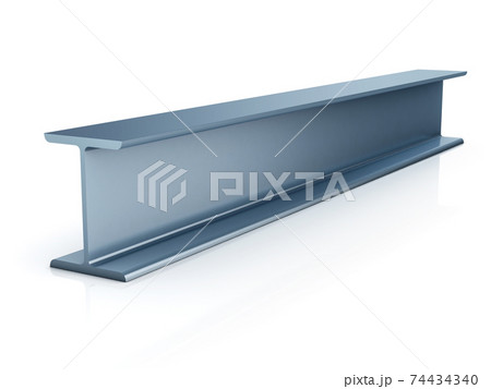 steel beam, metallic joist 3d rendering 74434340
