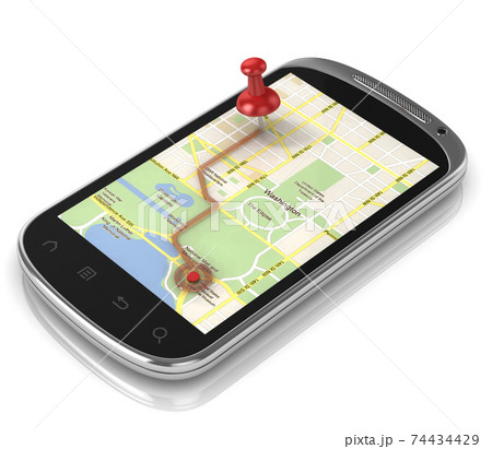 smart phone - 3d conceptのイラスト素材 [74434429] - PIXTA