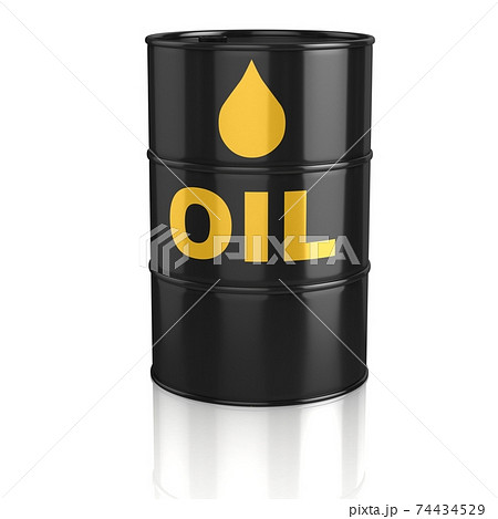oil tank on white background 3d icon 74434529