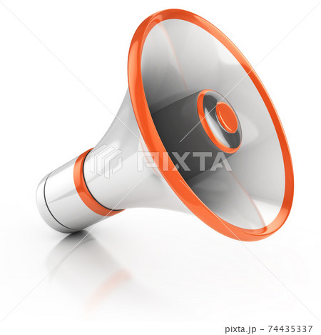 loudspeaker isolated on white background 3d illustration loudspeaker isolated on white background 3d illustration 74435337