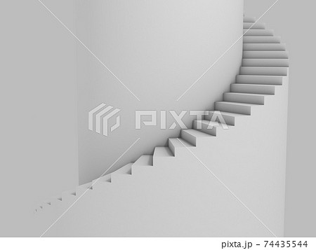 spiral stairway as background 3d illustration spiral stairway as background 3d illustration 74435544