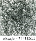 Black background. Monochrome backdrop design with rough fur texture 74438011