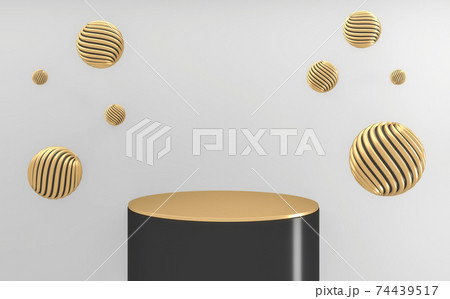 Dark style, Black minimal Podium eometric. 3D rendering Dark style, Black minimal Podium eometric. 3D rendering 74439517