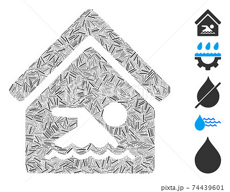 Hatch Collage Indoor Water Pool Icon Hatch Collage Indoor Water Pool Icon 74439601