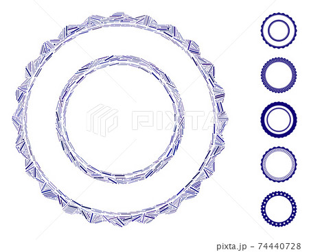 Line Mosaic Double Rosette Circular Frame Iconのイラスト素材 Line Mosaic Double Rosette Circular Frame Iconのイラスト素材