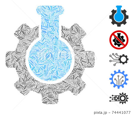 Dash Mosaic Chemical Industry Icon 74441077