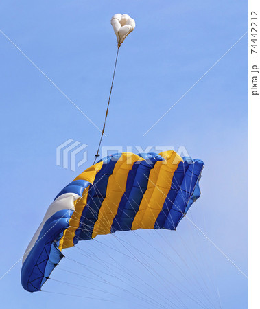 Skydiving Parachute n Blue Sky 74442212
