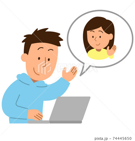 リモート会議01・男性1 74445650