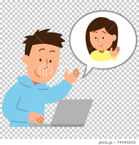 リモート会議01・男性1 74445650