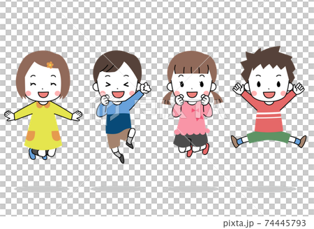 笑臉兒童跳 74445793